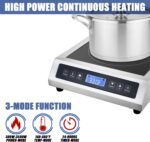 Commercial Induction Cooktop, Portable Electric Countertop Burner with Sensor Touch and LCD Screen(3500W/220V),Commercial Grade Induction cooker for Hotel Restaurant School - Image 8