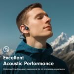 Bone Conduction Headphones, Open Ear Headphones Bluetooth 5.4 with Mic, 8H Playtime,Bone Conduction Earbuds IP56 Waterproof for Cycling, Hiking,Workout - Image 3