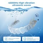 Ultrasonic Retainer Cleaner Machine, 45kHz Dental Cleaning Pod for Denture, Mouth Guard, Night Guard, Aligner, Braces, Toothbrush, 200ML Denture Cleaner with Digital Timer & 4 Modes, Pink - Image 3