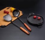 FJNATINH Spatula & Ladle Wok Tool Set, 14.2-15 inches Wok Utensils, Stainless Steel Wok Spatula - Image 4