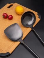 FJNATINH Spatula & Ladle Wok Tool Set, 14.2-15 inches Wok Utensils, Stainless Steel Wok Spatula - Image 6