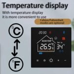 Smart Programmable Thermostat Temperature Controller with LCD Display Battery Powered for Wall Hanging Furnace Boiler Heating System - Image 7