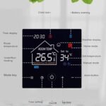Smart Programmable Thermostat Temperature Controller with LCD Display Battery Powered for Wall Hanging Furnace Boiler Heating System - Image 8