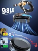 Upgraded 360° Vacuum Magnetic Phone Holder, Magnetic Car Phone Mount, Hands-Free Suction Cup Phone Holder for Car/Gym/Mirror/Shower, Car Mount Compatible with iPhone 17 Pro Max/Android - Image 4
