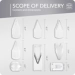 Börner Mandoline Slicer V1 (Professional Set) • V-Slicer with 4 Inserts, Fruit Holder, Docking Station, Box • Adjustable Vegetable Slicer • Cuts into Slices, Strips & Dices • Color: White - Image 5