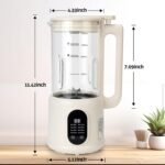 Nut Milk Maker, 40 Oz 8 in 1 Homemade Automatic Plant-Based Milk, Soy Milk, Oat Milk, Almond Milk & More Multifunctional/12 Hours Timer/Auto-Clean/Room Temp/Keep Warm/Boil/Room Temp/Low-Noise - Image 3