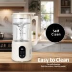 Nut Milk Maker, 40 Oz 8 in 1 Homemade Automatic Plant-Based Milk, Soy Milk, Oat Milk, Almond Milk & More Multifunctional/12 Hours Timer/Auto-Clean/Room Temp/Keep Warm/Boil/Room Temp/Low-Noise - Image 5
