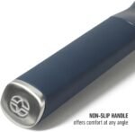 Calphalon Edge 2 Piece Stainless Steel Handheld Cheese Grater and Lemon Zester W/Covers & Rubber Handles - Navy Blue - Image 6