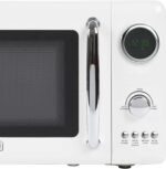 Haden 700 Watt 0.7 Cubic Foot Microwave Oven with Digital Controls, Defrost, and Instant Start Countertop Small Appliance, Ivory/Chrome - Image 8