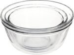 Anchor Hocking Anchor 3-Piece Glass Mixing Bowl Set, Clear - Image 3