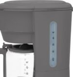 Haden Chelsea 10 Cup Digital Drip Coffee Maker with Glass Carafe, Grey & Chrome - Image 10