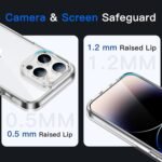 JETech Case for iPhone 14 Pro Max 6.7-Inch, Non-Yellowing Shockproof Phone Bumper Cover, Anti-Scratch Clear Back (Clear) - Image 4