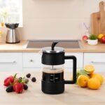 Modern French Press Coffee Maker, 34oz (1 Liter), Heat-Resistant Borosilicate Glass with No-Drip Spout, for Home, Office or Gift - Image 5