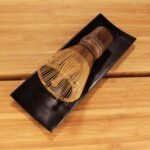 BambooMN Matcha Whisk Set - Chasen (Tea Whisk), Chashaku (Hooked Bamboo Scoop), Tea Spoon - Black - Image 3
