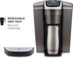 Keurig K-Elite Single Serve K-Cup Pod Coffee Maker, with Strength and Temperature Control, Iced Coffee Capability, 8 to 12oz Brew Size, Programmable, Brushed Slate - Image 4