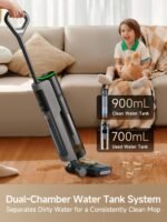 DREAME H12 PRO Vacuum Mop, Wet Dry Vacuum Cleaner for Hard Floor, Vacuum and Mop at The Same Time for Wet & Dry Messes, Auto Self-Cleaning, Edge to Edge Cleaning with Hot Air Drying - Image 6