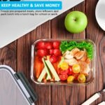 [5-Packs, 30 Oz] Glass Meal Prep Containers with Snap Locking Lids Glass Food Containers,Airtight Lunch Container,Microwave, Oven, Freezer and Dishwasher - Image 5