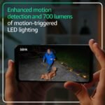 Blink Outdoor 4 Floodlight Camera — Wireless smart security camera, 700 lumens, two-year battery life, enhanced motion detection, Sync Module Core included — 1 camera system - Image 4
