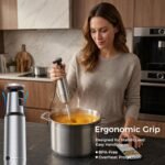 TALIA 4-in-1 Immersion Blender, Hand Blender with Stainless Steel Shaft, Variable Speed & Turbo, Dishwasher-Safe, for Soups, Smoothies, Baby Food, Puree & Shakes - Image 6
