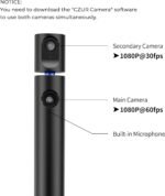 CZUR Halo X Pro Dual Webcam for PC, 1080P Web Camera with Microphone, USB Camera for Computer, 90° View, Plug & Play, Compatible with Windows&Mac, for TikTok/YouTube/Yahoo Messenger - Image 3