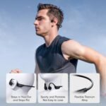 Bone Conduction Headphones,Open Ear Headphones Bluetooth5.4 with Mic,Wireless Headphones 10H Playtime, Waterproof Sport Headphone Suitable for Running,Cycling, Outdoor Sports Black - Image 4