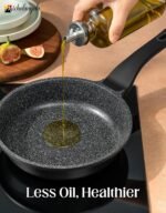 MICHELANGELO Frying Pans Nonstick - Large Non Stick Frying Pan 12 Inch | Ease of Cleaning, All Stovetops Compatible, Built to Last, Stay-Cool Handle - Image 4