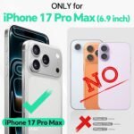 TUCCH Wallet Case for iPhone 17 Pro Max (6.9") 2025, RFID Blocking 4 Card Holders | Kickstand | Shockproof TPU Shell | PU Leather | Magnetic Closure | Protective Flip Folio Cover | Black - Image 3