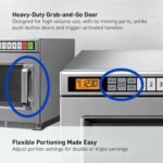 Panasonic PRO1 Commercial Microwave Oven, Heavy Duty, .6 cu ft 2100W, 5-Stage Cooking, LCD Display, Stainless Steel, Programmable, NSF & UL Approved - NE-21521 - Image 6