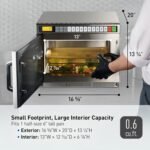 Panasonic PRO1 Commercial Microwave Oven, Heavy Duty, .6 cu ft 2100W, 5-Stage Cooking, LCD Display, Stainless Steel, Programmable, NSF & UL Approved - NE-21521 - Image 8