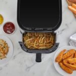 West Bend Compact Air Fryer 5-Quart Capacity with Digital Controls LCD Display and 10 Cooking Presets with Shake Reminder, Nonstick Frying Basket, 1500-Watts, Black - Image 4