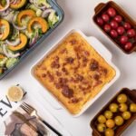 Sweejar Casserole Dishes for Oven, Ceramic Bakeware Set of 4, Rectangular Baking Dish with Handles, Lasagna Pans for Cooking, Gratin, Roasting, Banquet and Daily Use (Kiln-Change White) - Image 4