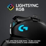 Logitech G502 Lightspeed Wireless Gaming Mouse with Hero 16K Sensor, PowerPlay Compatible, Tunable Weights and Lightsync RGB - Black (Renewed) - Image 6