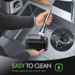 Juicer Machines, Cold Press Juicer with Wide Feed Chute, Slow Masticating Juicers for Whole Vegetables & Fruits, High Juice Yield, Easy to Clean, Large Auger, Light Silver - Image 4