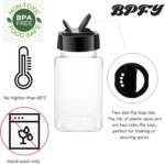 24 Pack 4oz Clear Plastic Spice Jars With Black Plastic Lids, Square Spice Bottles, Seasoning Containers with Chalk Labels, Pen, Funnel, Spice Containers For Kitchen Cabinet - Image 4