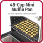 GoodCook 48-Cup Nonstick Steel Mini Cupcake and Muffin Pan, Gray - Image 4