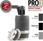 Flair UPDATED PRO 3 (Black) - All manual lever espresso maker with a stainless steel brew head, pressure gauge, and a shot mirror - Image 3