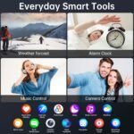 Smart Watch for Men Women, Fitness Tracker (Answer/Make Call), 1000 mAh Battery, 120+ Sport Modes, Step Counter/Sleep Monitor Fitness Watch, Smartwatch for Android/iPhone (Black) - Image 5