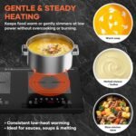 24 Inch Double Induction Cooktop, Touch Control, 1800W Shared Power, Portable Countertop Electric Cooker with Timer and Safety Lock, 110–120V - Image 4