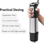 Immersion Blender Handheld, 3 in 1 Hand Mixer Electric Handheld for Kitchen, Corded Stick Hand Emulsion Blender with Whisk and Milk Frother for Baby Food, Smoothie, Puree, Soup, Sauces - Image 4