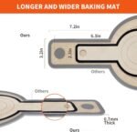 Silicone Bread Sling for Dutch Oven Liners, Non Stick 2 PCS, Easy Clean Reusable Silicone Bread Baking Mat with Long Handles, Easy to Transfer Sourdough Bread, Round - Image 3
