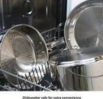 T-fal Performa Stainless Steel Cookware Set 12 Piece Induction Oven Broiler Safe 500F Pots and Pans, Dishwasher Safe Silver - Image 4