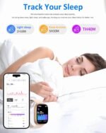 Smart Watch Men Women (Alexa Built-in), 1.83" HD Fitness Tracker, Bluetooth 5.3 Call, Heart Rate SpO2 Sleep Monitor, IP68 Waterproof, 100+ Sports Modes, Pedometer for iOS Android - Image 4