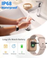 Smart Watch Men Women (Alexa Built-in), 1.83" HD Fitness Tracker, Bluetooth 5.3 Call, Heart Rate SpO2 Sleep Monitor, IP68 Waterproof, 100+ Sports Modes, Pedometer for iOS Android - Image 5