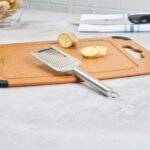 Restaurantware Stainless Steel Fine Cheese Grater - German Standard Lemon Zester with Ergonomic Handle, Sharp Blades, Dishwasher Safe - Handheld Kitchen Grater for Parmesan, Garlic, Ginger - Image 6
