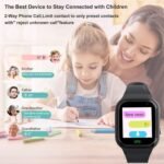 4G Kids Smart Watch GPS Tracker, Boys Girls Kids Smartwatches Phone Watch Video Call SOS Emergency Alarm Voice Chat Game and Touch Screen Tracking Smartwatch for Age 4-12 (Blue) - Image 4