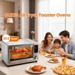 OLIXIS Air Fryer Toaster Oven Combo Extra Large with Smart Probe, 29.6QT Oven Countertop 12 Functions in 1, 7 Accessories Included, Stainless, Up to 450°F - Image 3