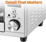 OLIXIS Air Fryer Toaster Oven Combo Extra Large with Smart Probe, 29.6QT Oven Countertop 12 Functions in 1, 7 Accessories Included, Stainless, Up to 450°F - Image 5