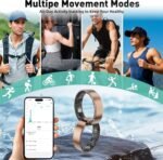 Smart Ring with Sleep Monitoring, Step Counting, Heart Rate, Blood Oxygen for iOS and Android, No Subscription Fee, IP68 Waterproof Health Tracker (Silver, 9) - Image 4