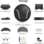 Bagotte Robot Vacuum and Mop, 5000Pa Suction, Easy Custom Smart Vacuum Robot, UItra Slim & Low Noise, Self-Charg, Remote/App/WiFi, Ideal for Hard Floor, Carpet, Pet Hair - Image 5