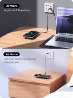 NewQ Wireless Charger, 15W Max Wireless Charging Pad for iPhone 17 16 15 14 13 12 11Mini/SE/Pro/Max/Plus, Samsung Galaxy S23/S22/S21/S20/S10/S9/S8/S7/Note20/10/9/8, Air Pods/Pro/Galaxy Buds/+, 2 Packs - Image 3